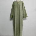 Eid Ramadan Muslim Women Loose Dress Straight Elegant Islamic Abaya Spring Autumn Long Sleeve Arabic Djellaba Jalabiya Robe
