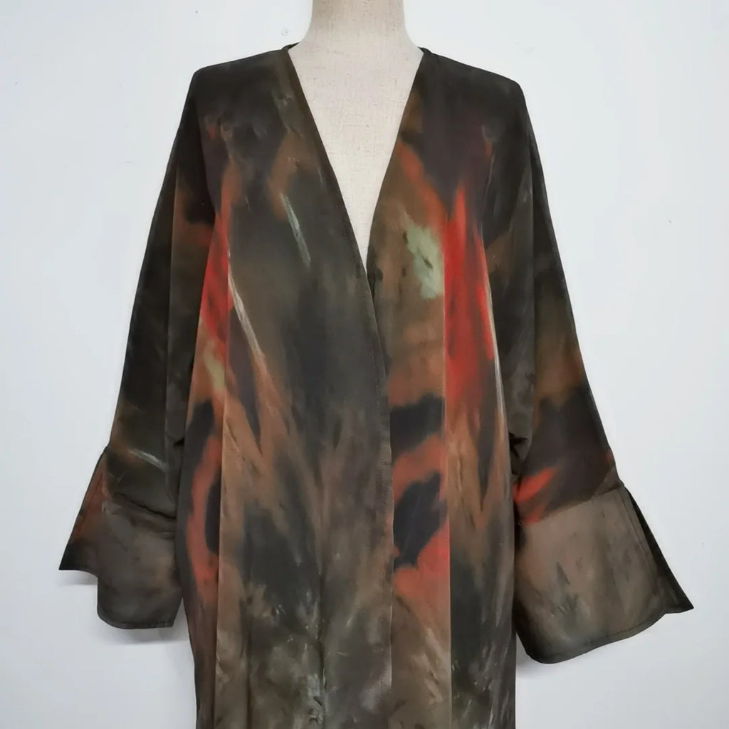 Islamic Clothing Printed Open Front Abaya Full Sleeve Maxi Dress Women Jilbabs Turkey Robe Caftan Muslim Kaftans Arabian Abayas